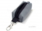 Preview: Schlüsselanhänger Minitasche, grau mausgrau, handmade BuntMixxDESIGN